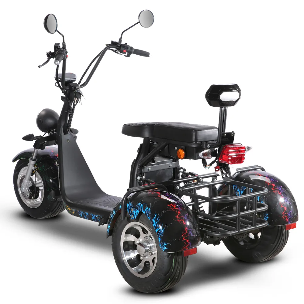 

3 Wheels EEC Approved Citycoco 2000W Motor 3 Wheels EEC Electric Scooter Old People Ride Tricycles