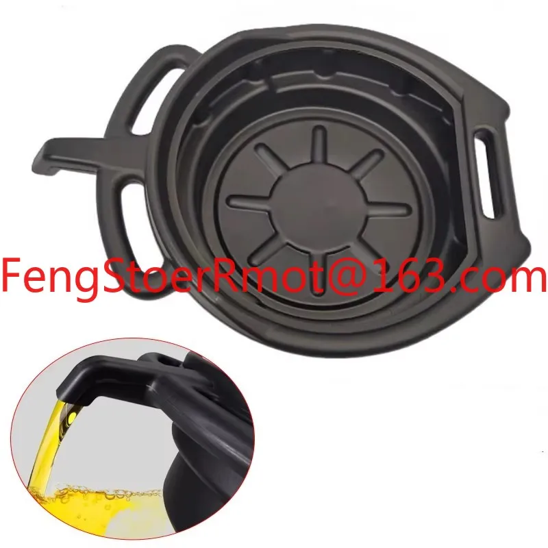 

10L Oil Drain Pan Waste Engine Oil Collector Tank with Handle Gearbox Oil Drip Tray for Car Repair Fuel Fluid Change Garage Tool