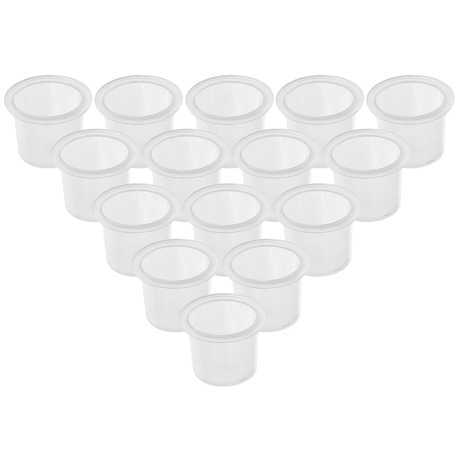 

1000pcs Transparent Pigment For Tattoo Ink Holder Plastic Paint Container Stackable Durable Ink Cup With Base Pigment Cup