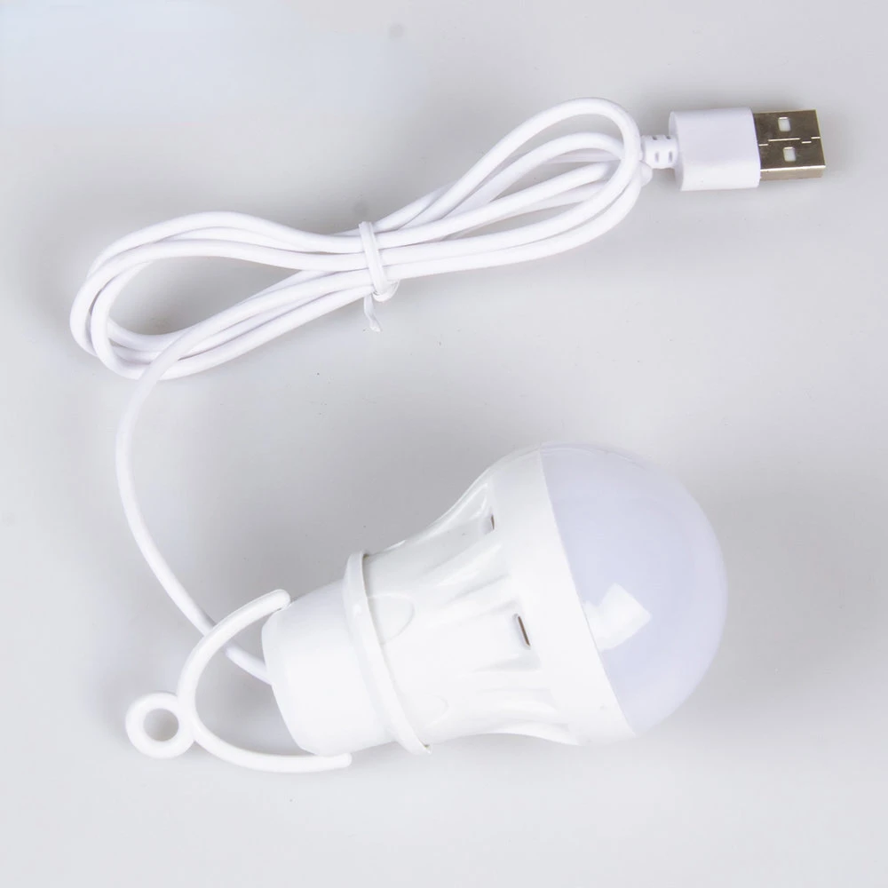 Night Light USB Plug LED Light Bulb 5V Mobile Power Bank Portable Book Light Waterproof Emergency Light Night Market Stall Light