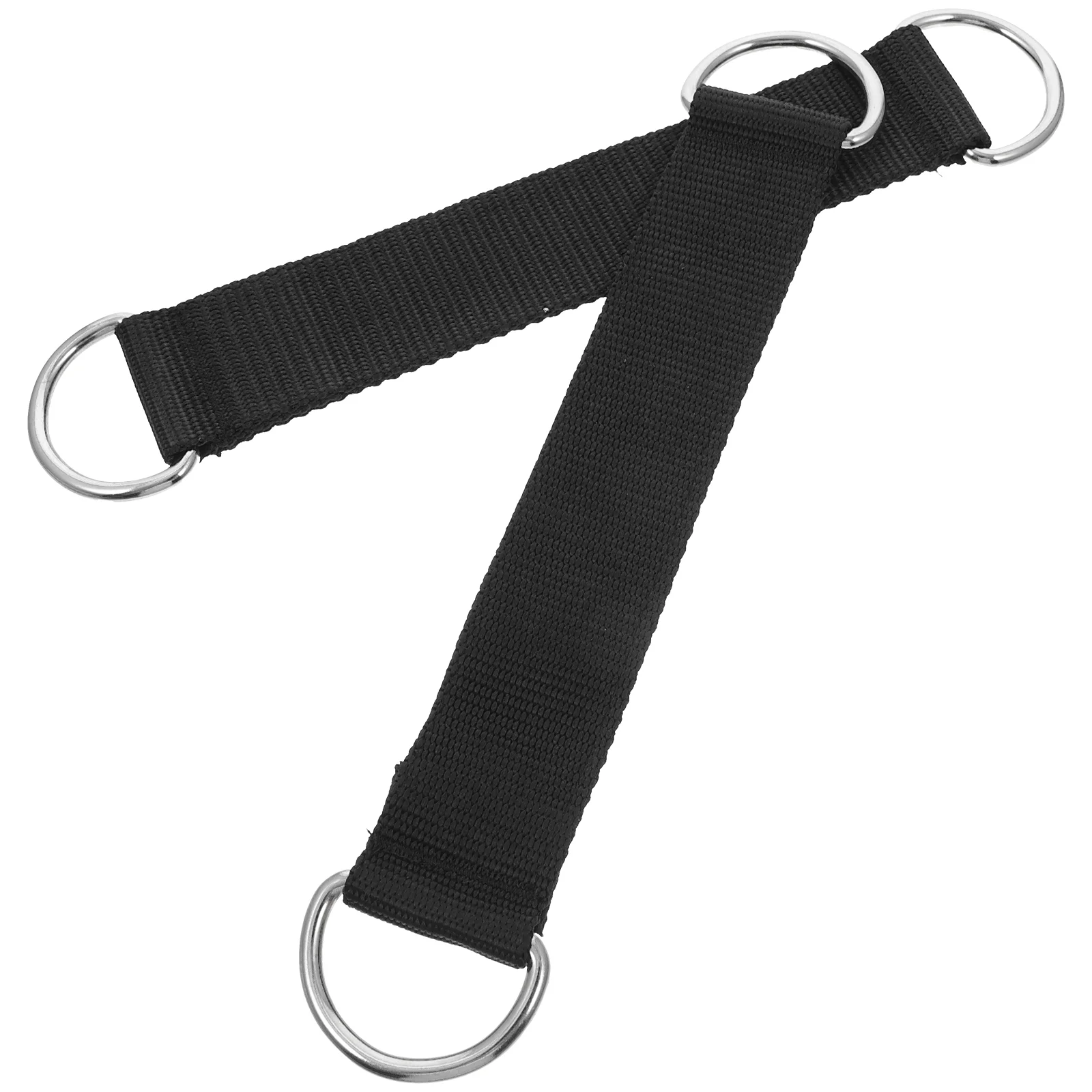 Pull up Workout Handle Pulley Straps Gym Equipment Hanging Suspenders Black DIY