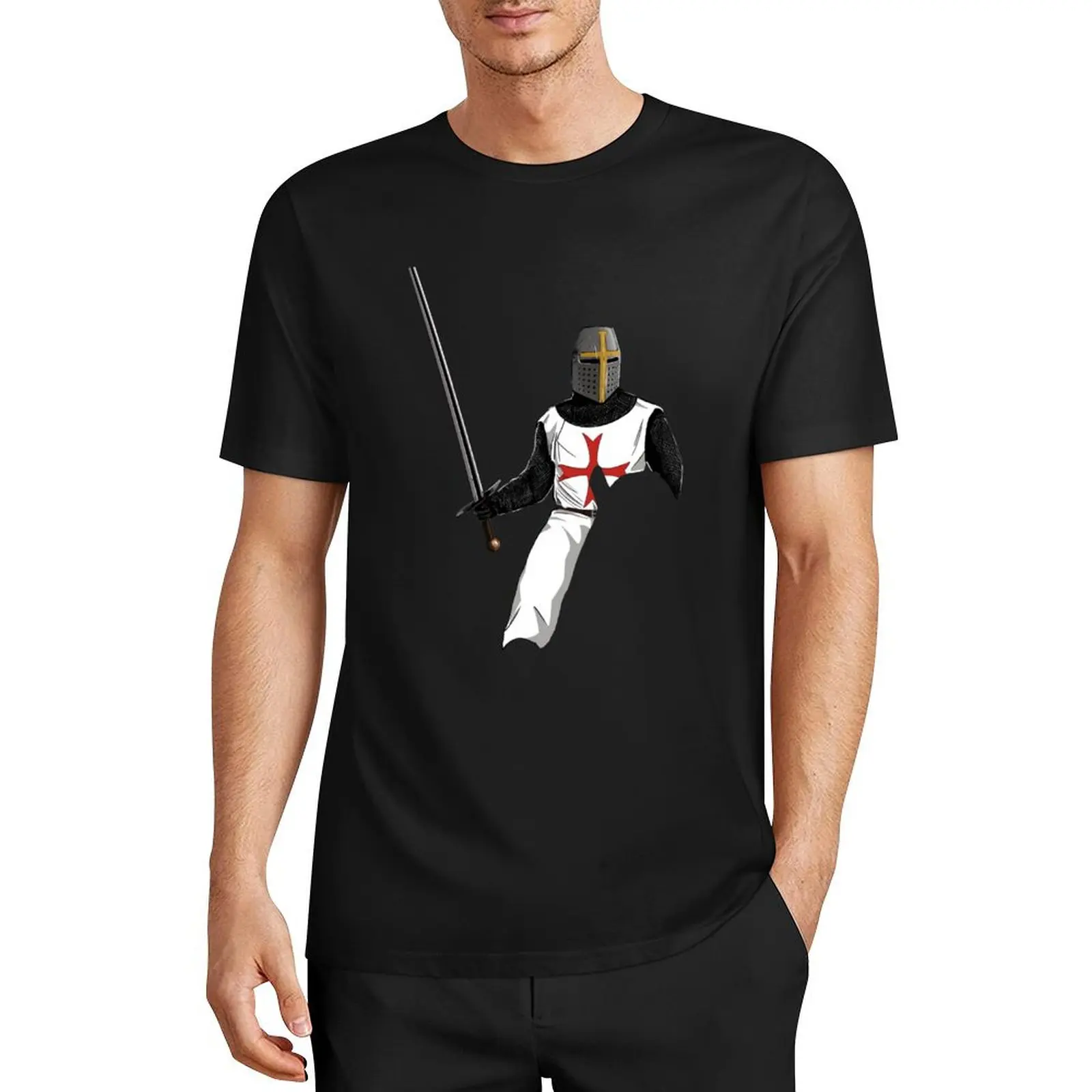 

Knight Templar V1 T-Shirt customs blanks kawaii clothes men tshirt