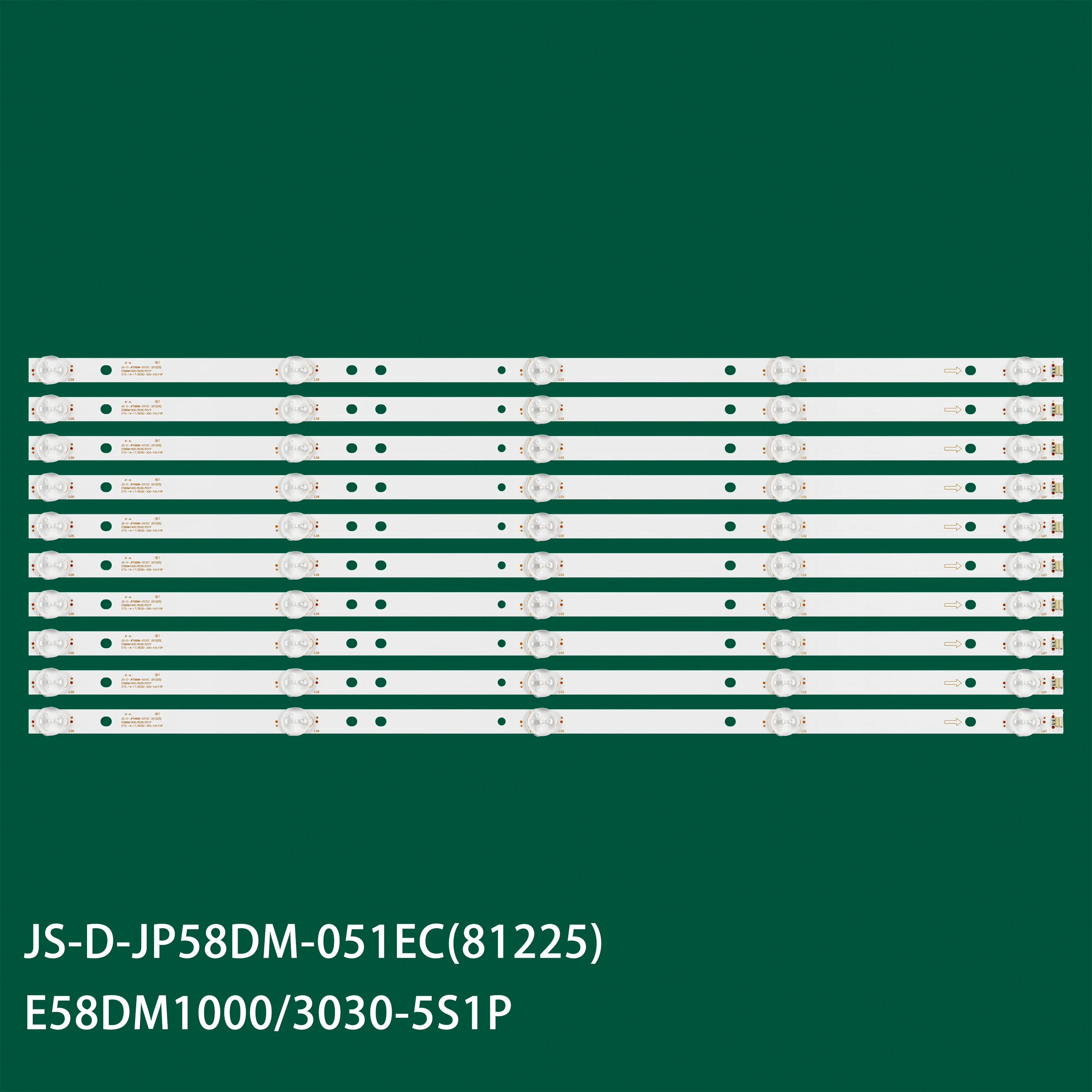 

Светодиодная лента для подсветки E58DM1200 CE LED 58419B7 TV СВЕТОДИОДНЫЙ 584K01 JS-D-JP58DM-051EC(81225) E58DM1000/3030-5S1P K58DLJ10US K58DLJ10VS