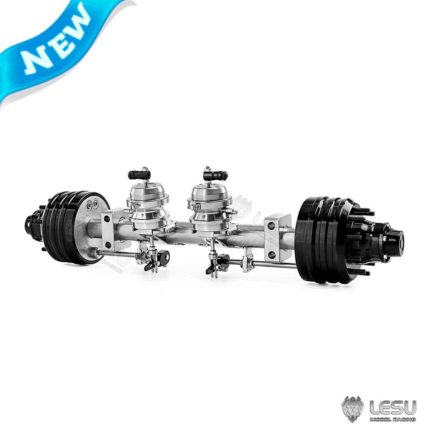 

Металлический двуколесный ось без прицепа, барабанный тормоз Q-9072-A для 1/14 Tamiya RC Lesu, длинный деревянный полуприцеп, детали игрушки с дистанционным управлением