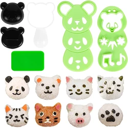 LMETJMA Panda Sushi Mold Bento Accessories Sushi Mold Rice Ball Mold  Kitchen Sushi Maker Mould Rice Decor Kits  JT90