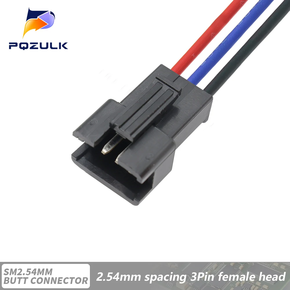 10PCS JST SM 2/3/4/5/6Pins 2,54 MM Stecker Männlichen zu Weiblichen Draht stecker kabel zopf Stecker LED Anschluss linie 20cm Lang