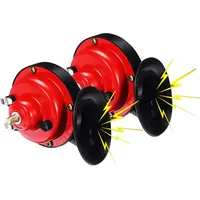 Universal Loud Car Horn Electric Snail Train Horn Super Loud Horns 2PCS Waterproof 12V 300DB for Motorcycle Car Truck SUV Boat