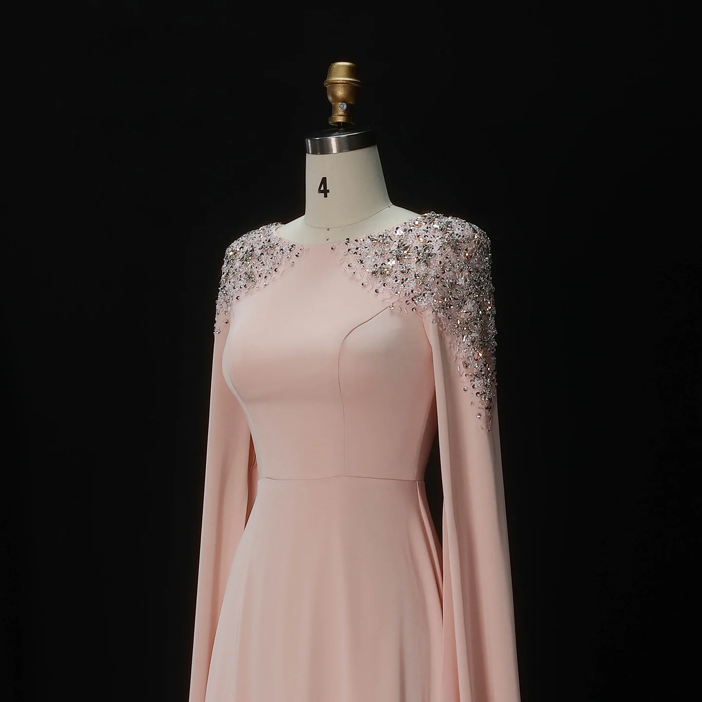 Sharon Said Elegantes Weißes Meerjungfrauenkleid Dubai Abendkleid Damen Hochzeitsfeier Umhangärmel Muslimische Formelle Kleider SF280 Maßanfertigung – Detail 36