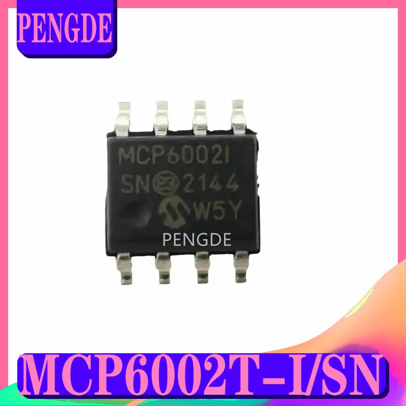 Original genuine patch MCP6002T-I/SN MCP6002-I/SN SOP-8 dual-channel operational amplifier chip 1.8V