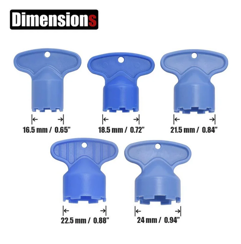 5pcs ABS Hidden Faucet Aerator Repair Key wrenchMale Thread Water save tap filter removal Replacement Tool Spanner