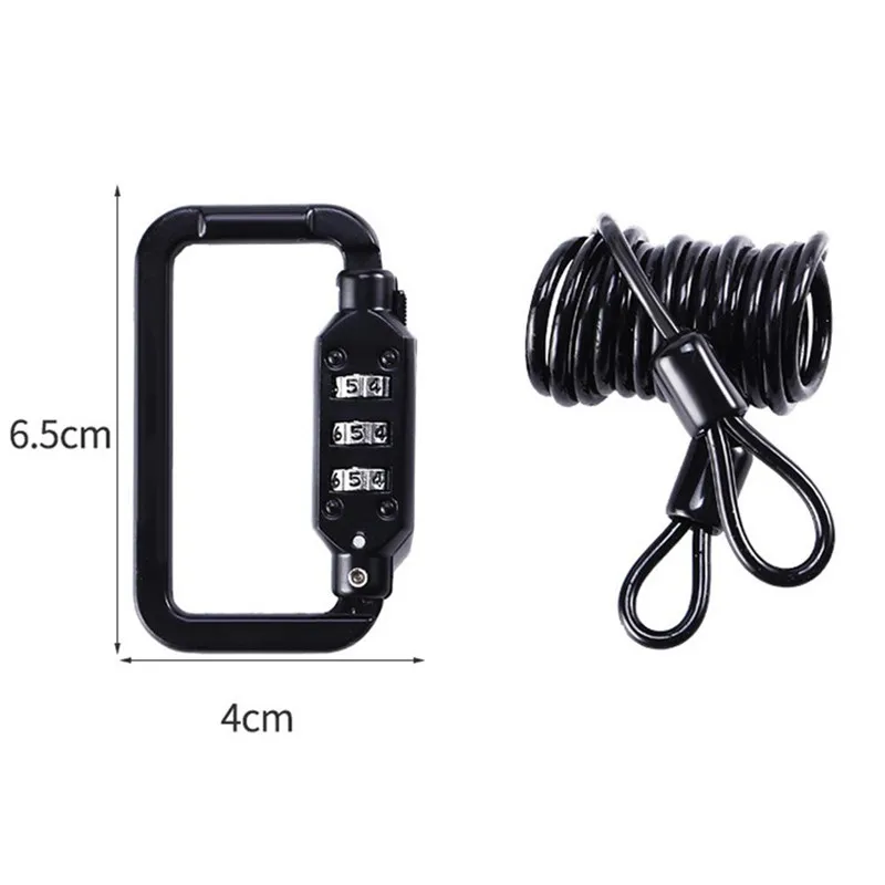 Password Lock Carabiner Backpack Gym Luggage Lock Square Password Padlock