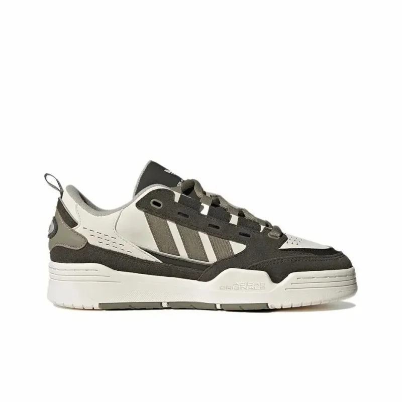 Adidas Originals Adi2000 zapatos de skate GY4120 cuero antideslizante escotado hombres y mujeres, marrón verde