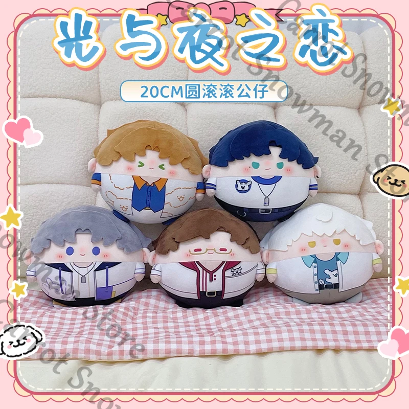 빛과 밤 Evan Osborn Charlie Sariel Jesse 애니메이션 앉아 Maumet 인형 쿠션 던지기 베개 장난감 Cospaly 만화