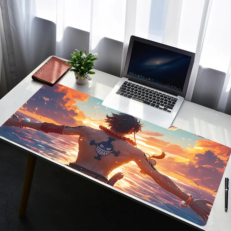 

Mouse Pad Office PC Gaming Accessories Keyboard Pad Cartoon Anime Print Mousepad One Piece Portgas·D· Ace Laptop Desk Mouse Mat