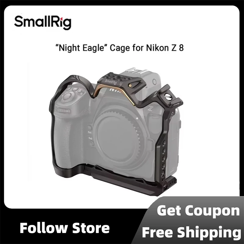 SmallRig Design “Night Eagle” Cage with Detachable Cold Shoe Arca-Swiss for Nikon Z 8 with Quick Release Plate for DJI RS 4316