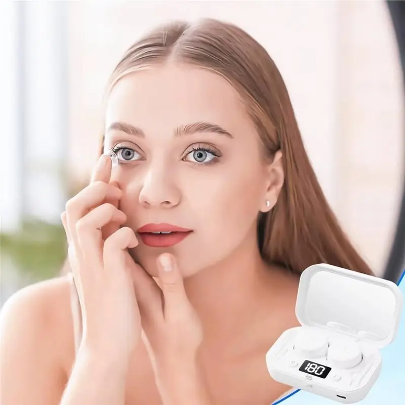 A01M-Portable Ultrasonic Contact Lens Cleaner, 360° High-Frequency Vibration Cleaning Machine
