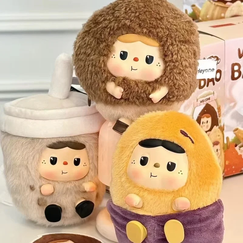 Oryginalne figurki Heyone Warm Baobao z serii Fireside Tea Party, winylowe blind boxy, urocze zabawki, dekoracja na biurko, prezent urodzinowy niespodzianka.