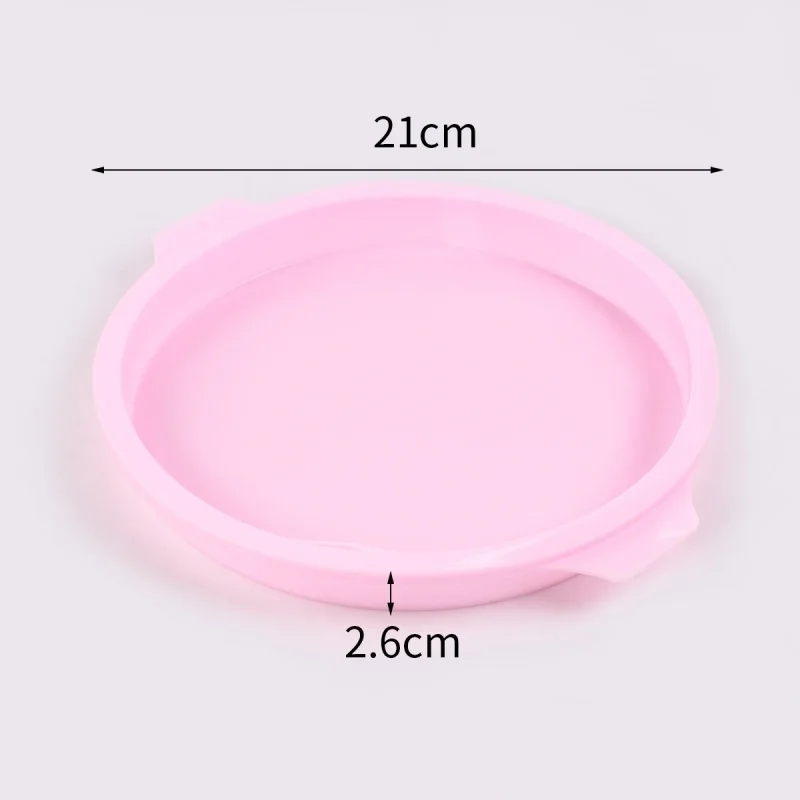 Fotografia 7: Forma Redonda de Silicone para Bolo Chiffon de 4/6/8 Polegadas, Utensílio de Cozinha DIY para Assar, Bandeja de Cozedura Sem Camadas Pré-Cortadas para Bolo Mousse Arco-Íris, para Forno