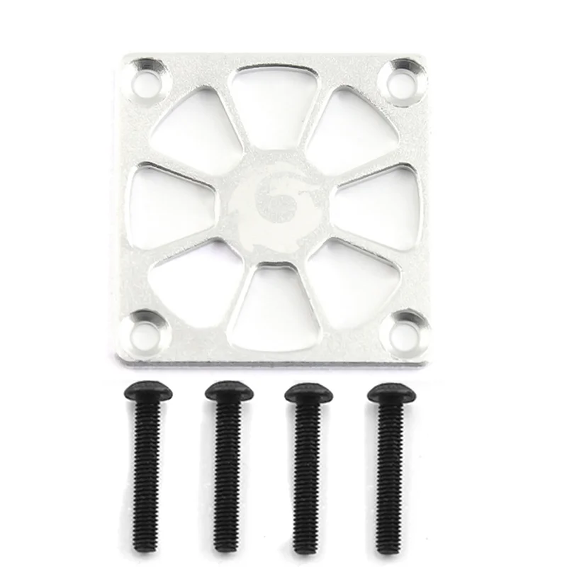 Aluminum Alloy Cooling Fan Cover 30X30mm for RC Motor ESC Electric Regulating Fan Protection Cover, Silver