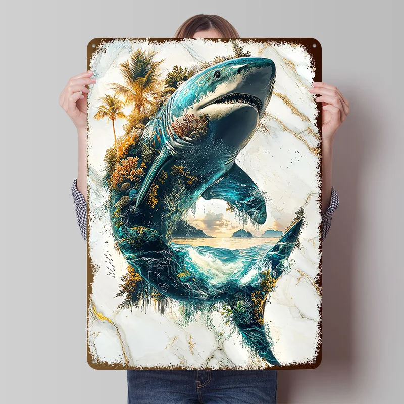 The Depths' Dominion Metallposter, individuelle Wandkunst, Retro-Vintage-Metallblechschilder zur Dekoration von Räumen, Gaming Wand Deko