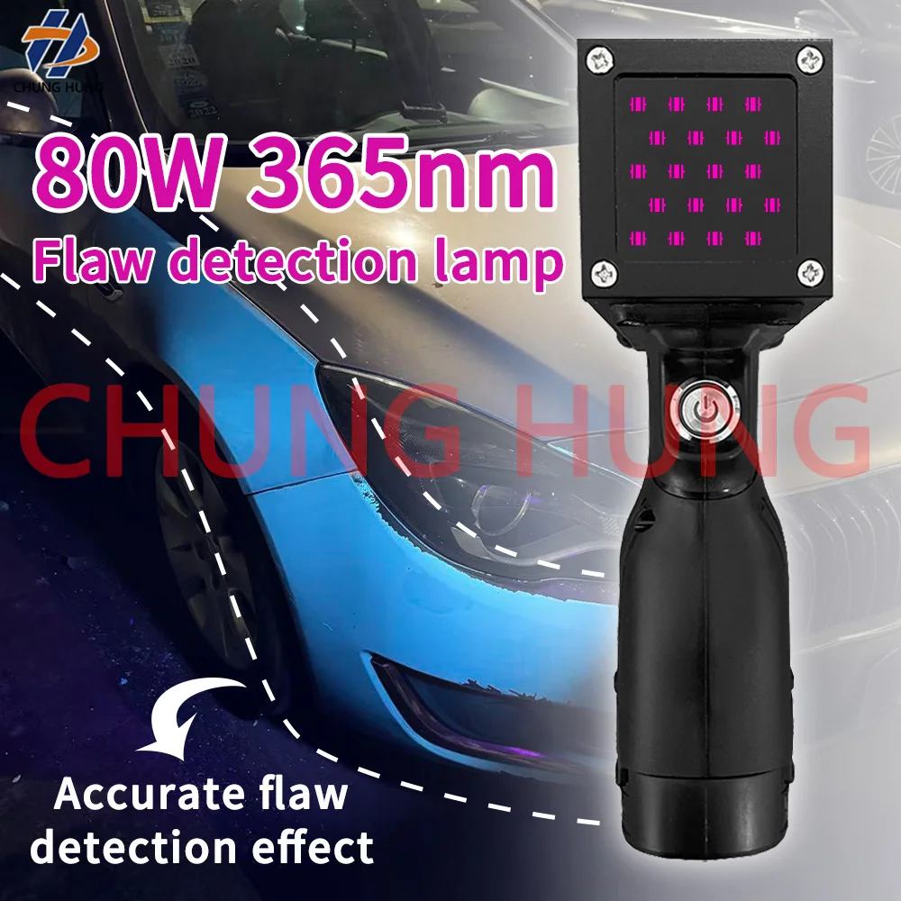 Handheld Portable Rechargeable UV LED Curing Lamp for Automotive Putty Repair Paint Defect Detection Surface Inspection Light