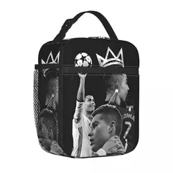 The Legend Footballer CR7 Insulated Lunch Bag High Capacity Meal Container Cooler Bag Lunch Box Tote Work Picnic Food Handbags