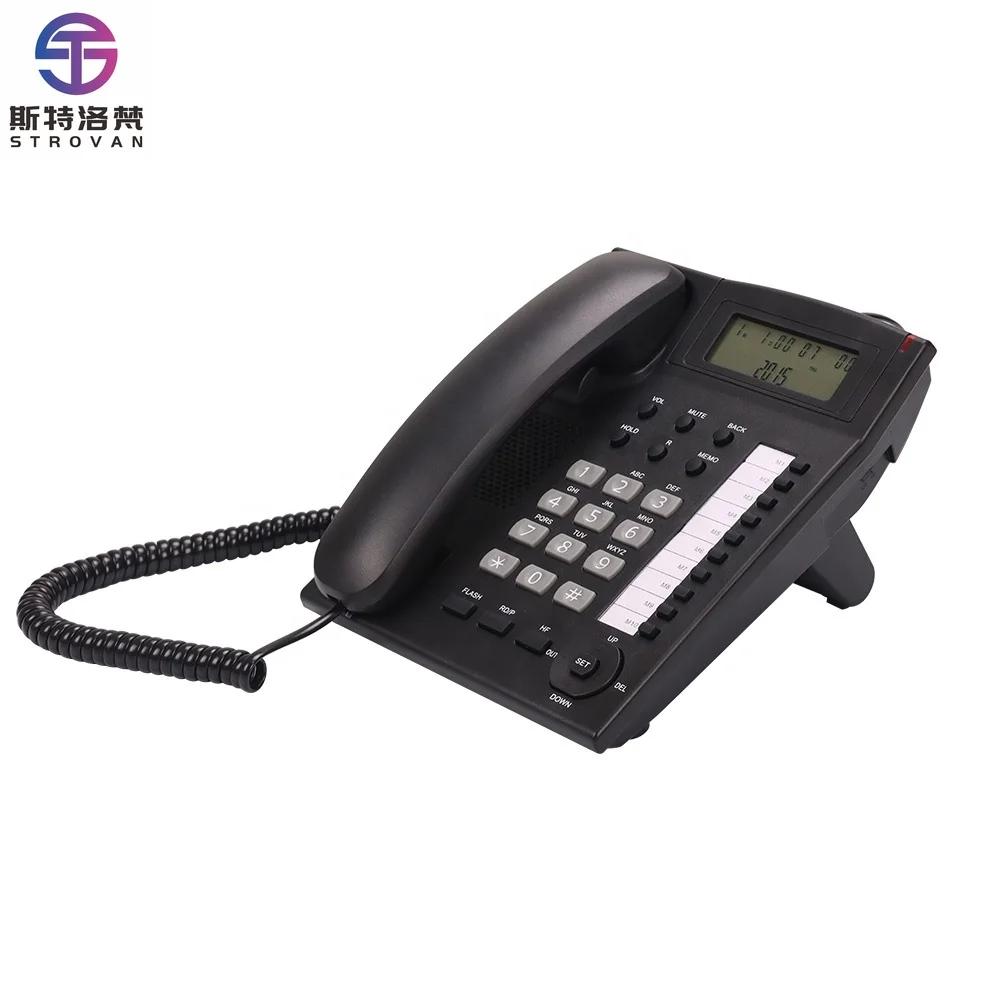 SN-0056 Office Hotel Caller ID Telephone Set One-touch Memory Hands-free Corded Landline Phone Wired LAN Table