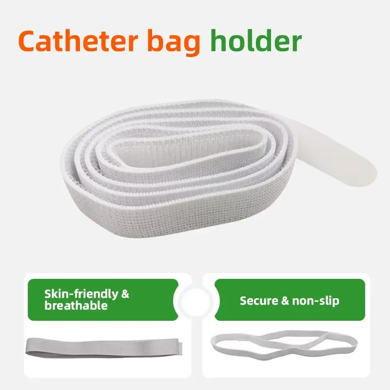AP01 for Urine Drainage Bag Strap for Catheter Leg Bag Straps with Soft Elastic Fabric for Post-Surgery Elderly Care Washable