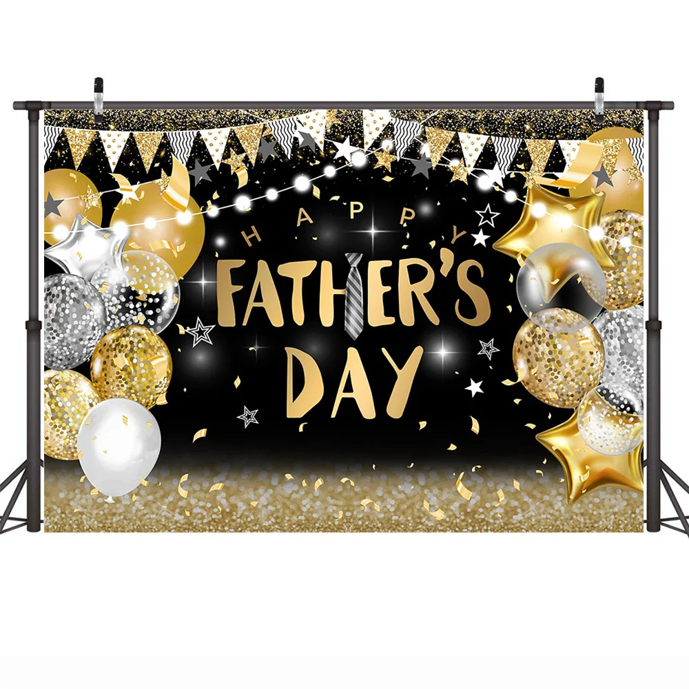 عيد الأب السعيد خلفية زينة التعادل بالونات بريق النقاط الرايات خلفية الحب أبي الهدايا الأسرة لوازم الحفلات الدعائم