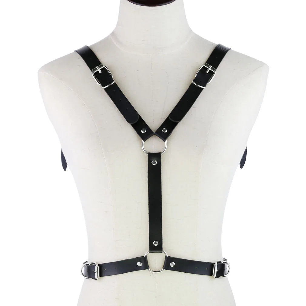 Fledermausflügel Punk Ledergeschirr Bondage Neckholder Gothic Taille Schulter Halsketten Sexy Party Cosplay Anime Schmuck Geschenke