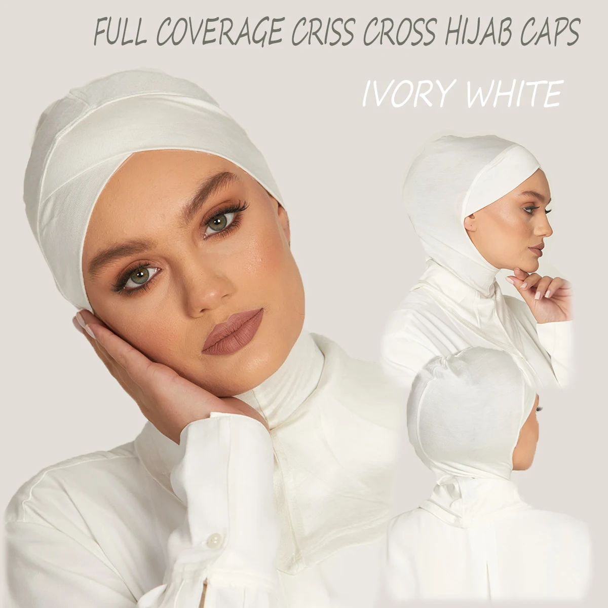 Muslim Underscarf Women Hijab Full Coverage Criss Cross Hijab Muslim Women Scarf Turban Lady Cap Islamic Hat Turbante Mujer