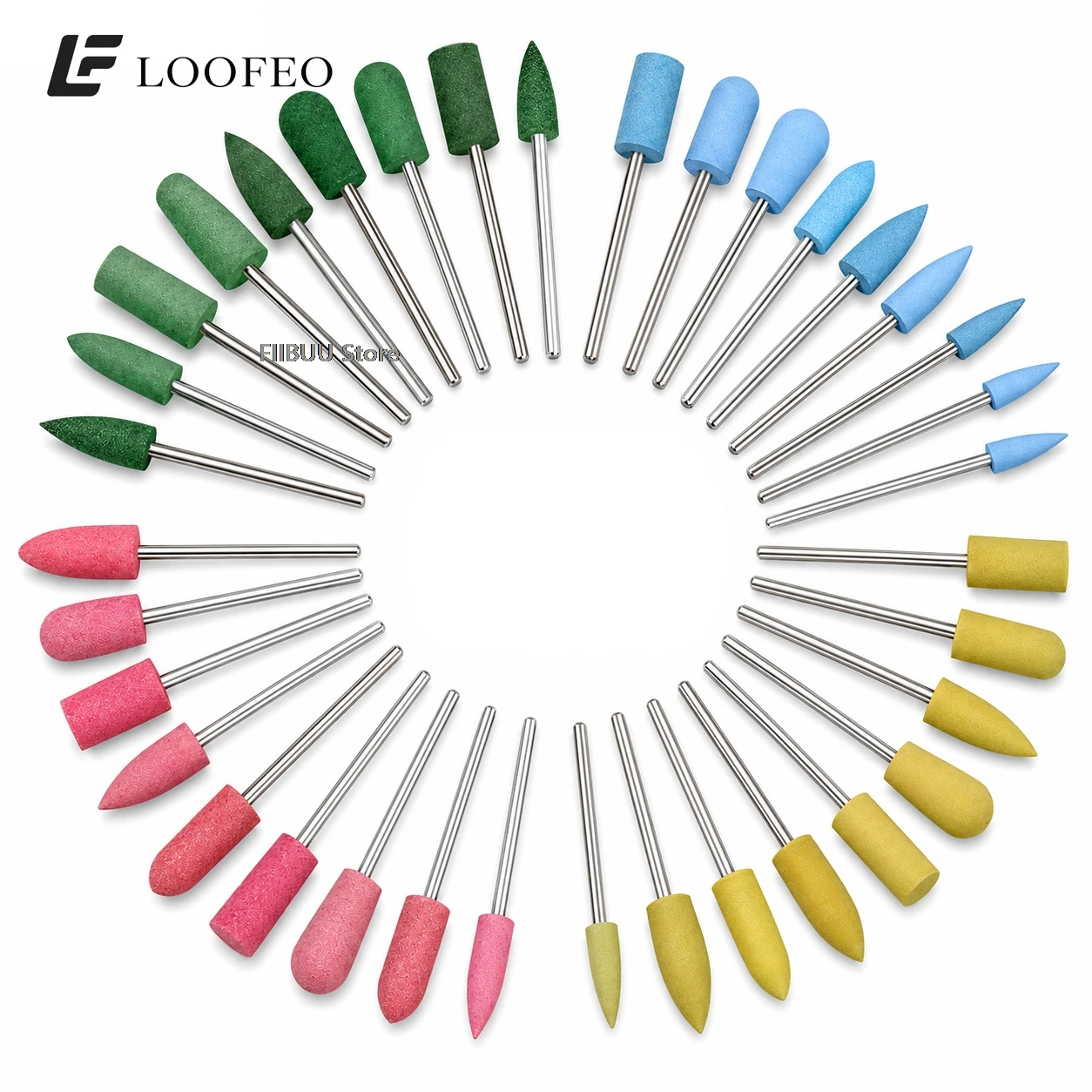 1pc Rubber Nail Drill Bit for Manicure E-File Polishing Nail Buffer File for Cuticle Clean Milling Cutter Polisher Grinding Bits