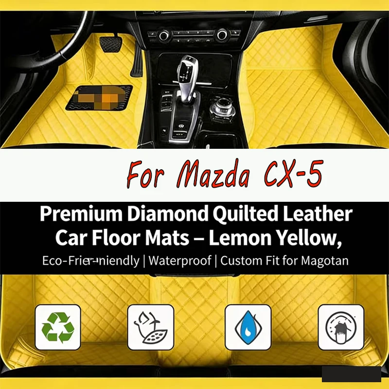 

For Mazda CX-5 MK2 2024 2023 2022 2021 2020 2019 2018 2017 Waterproof Car Floor Mats Interior Accessories