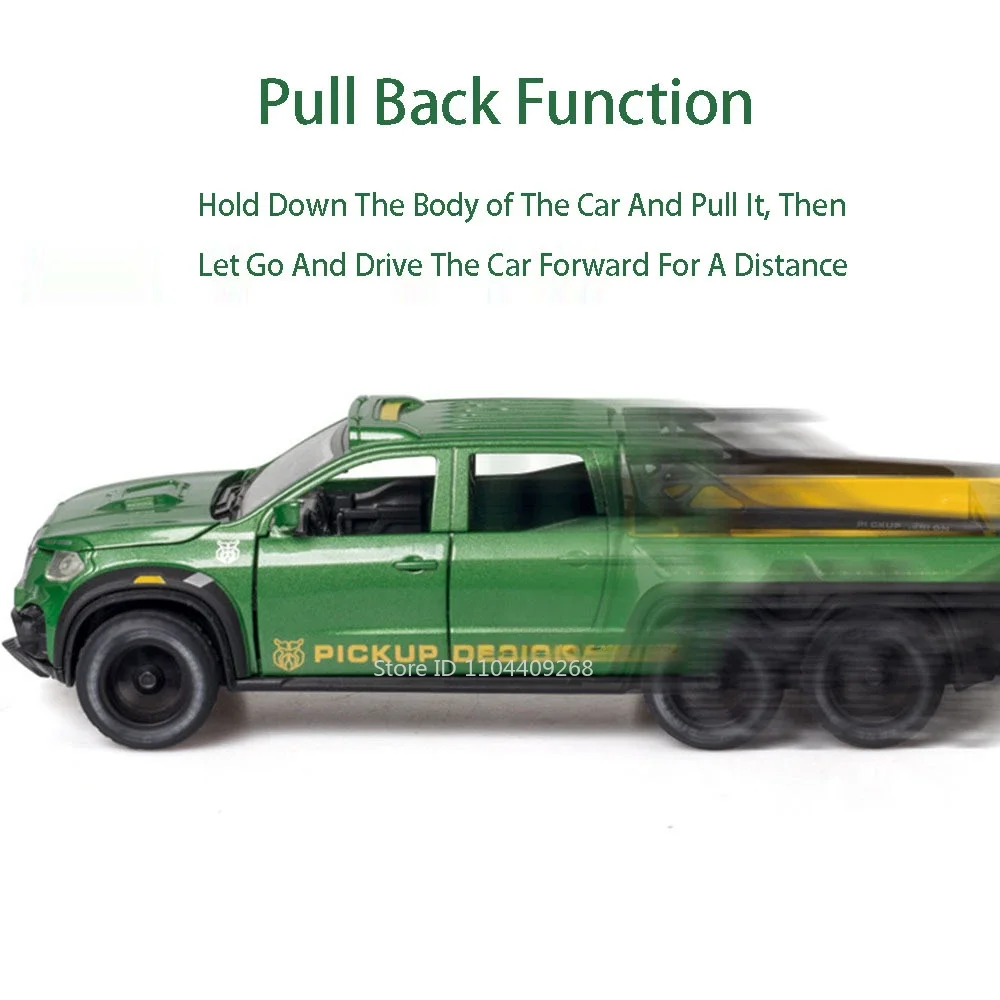 1:28 Scale X-Class Exy 6x6 U5000 ของเล่นรถเพลงดึงกลับประตูเปิด Off-road รุ่นรถเด็กของเล่นเพื่อการศึกษา