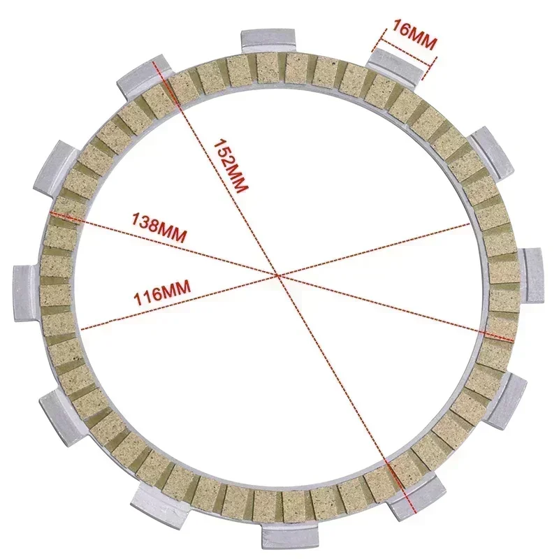 Motorcycle Accessories Kelaf Fiber Friction Clutch Plate For Suzuki GS450 GS450E GL51C 84-88 GS500E GM51B 89-02 GS500 GS 450 500