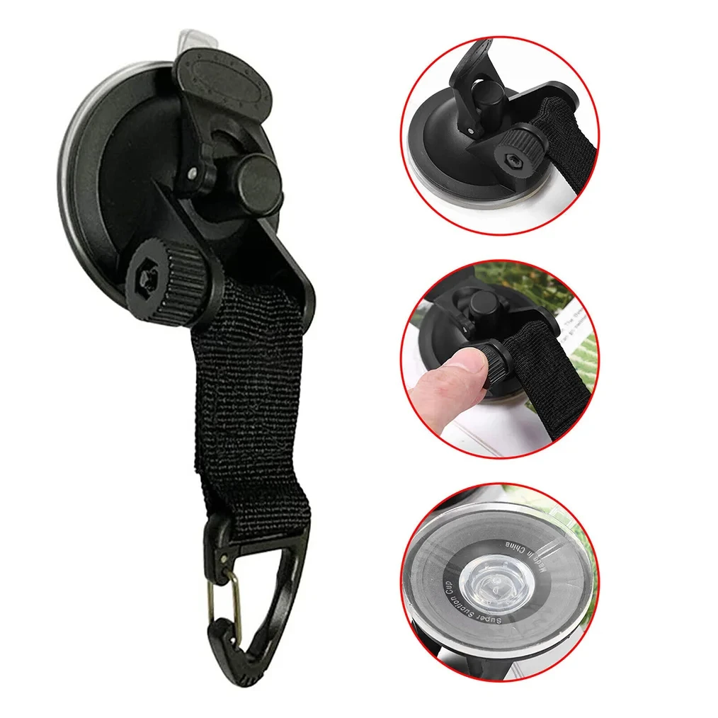 Vacuum Suction Cup Heavy Load Waterproof Reusable Heavy Duty Suction Cup Anchor Tie Down Hooks Strong for Car Side Awning Boat