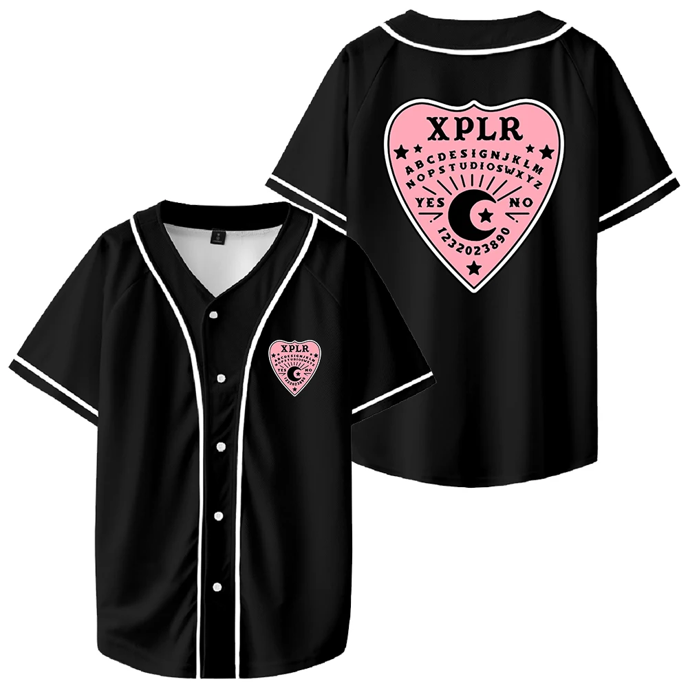 

XPLR Ouija Tee Sam and Colby Merch Baseball Jersey Shirt V-Neck Short Sleeve Streetwear Women Men Funny Clothes