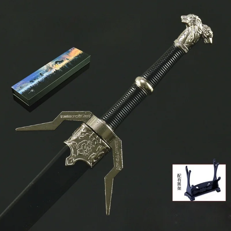 30cm/11.81in 위쳐 게임 주변기기 게롤트 검 무기 모델 데스크탑 장식품 컬렉션 소년을 위한 생일 선물