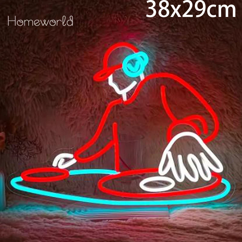 

DJ Player Neon Sign USB Powered LED Dimmable Neon Light for Bar Club Live Music Concert Bedroom Party Decor Personzalized Gift