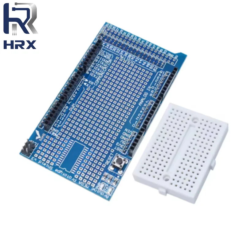 MEGA 2560 R3 Proto Prototype Shield V3.0 Expansion Development Board + Mini PCB Breadboard 170 Tie Points for arduino DIY