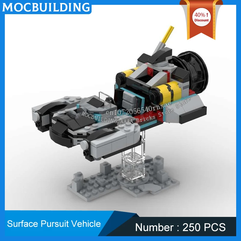 MOC Building Blocks Space Series Surface Pursuit Vehicle Model DIY Assemble Bricks Creative Police Car Toys Collection Gifts
