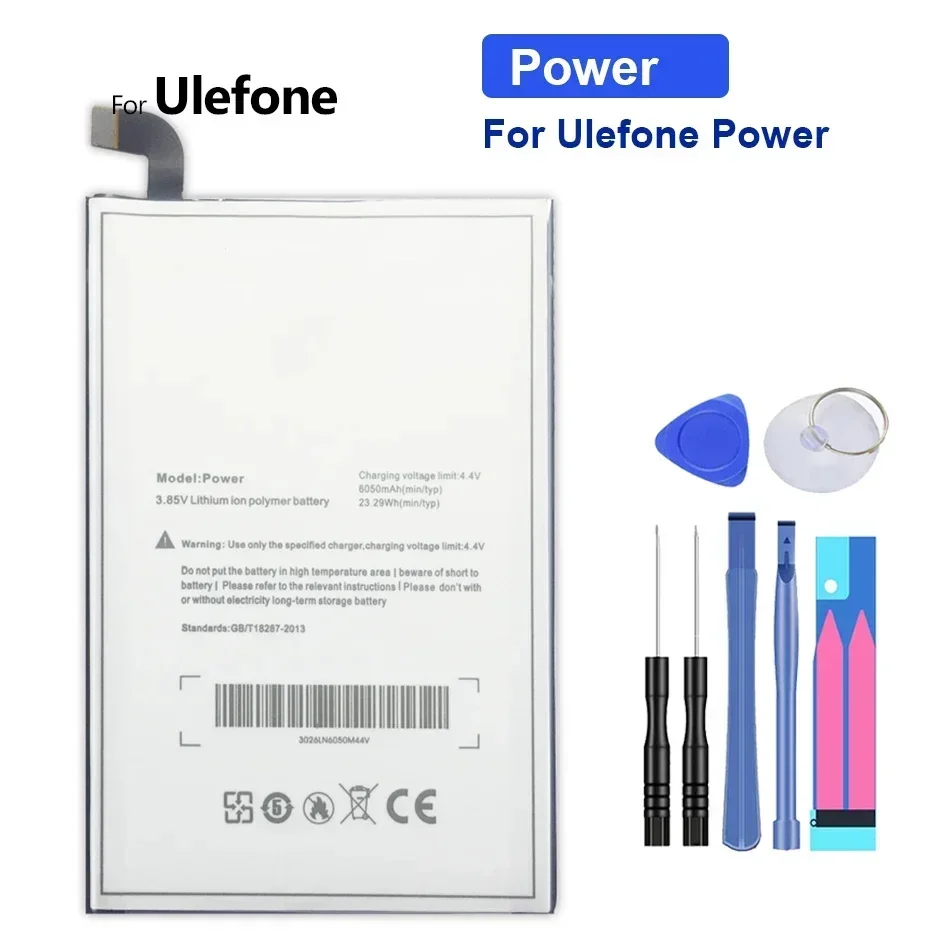 6050mAh-13000mAh V546597P H91114GYY034786 Battery for Ulefone Power 3 3S 3L 5 2 II 6