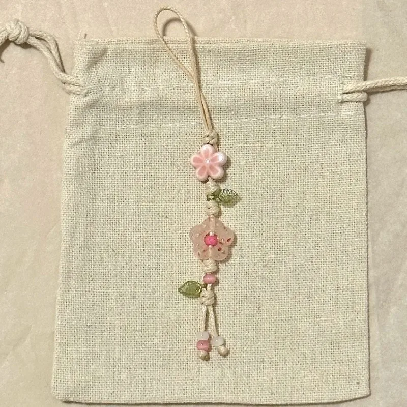 Cute Star Flower Phone Charm Strap Kawaii Ceramic Beaded Phone Lanyard Pastel Colors for Girls Bag Camera Pendant keychain