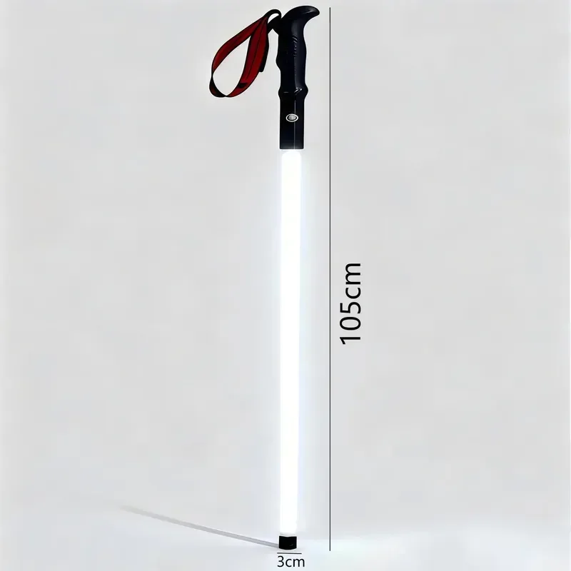 for Luminous Mountaineering Poles Selfie Photography Rechargeable Hiking Non-slip Essential Mountain Climbing Canes