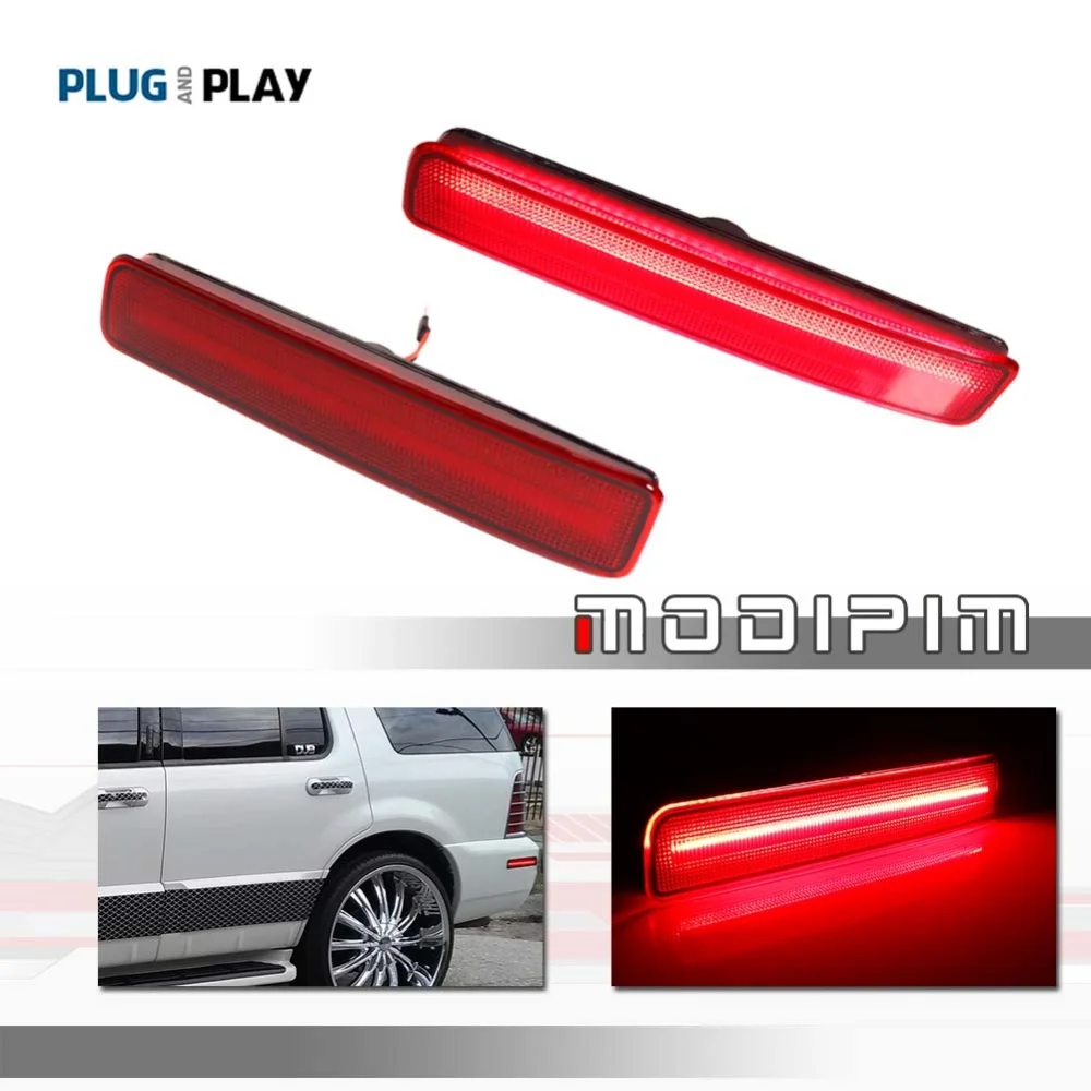 

Светодиодные задние боковые габаритные огни в сборе для Mercury Mountaineer 2002-2010 гг., расклешенные фонари на крыле, стояночный фонарь, позиционный фонарь