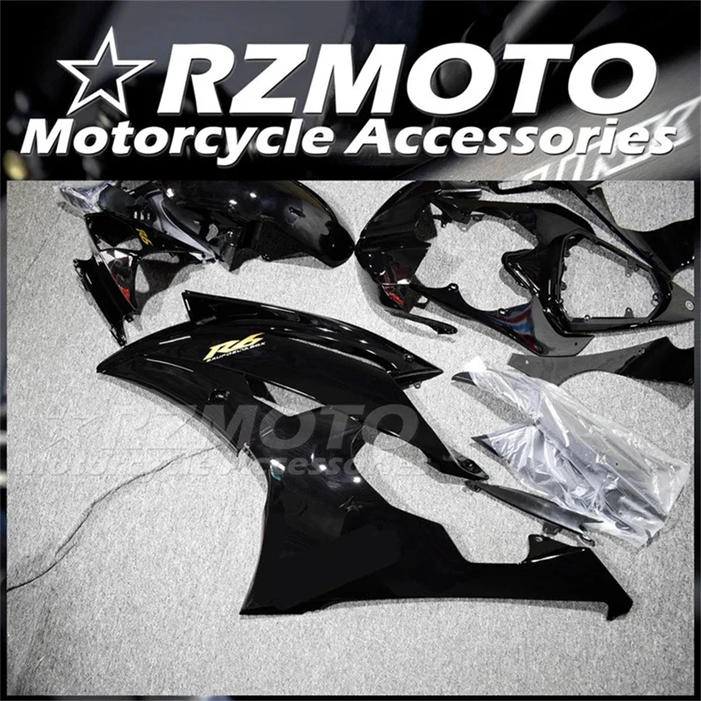 New ABS Fairings Kit Fit for YAMAHA YZF- R6 08 09 10 11 12 13 14 15 16 2008 2009 2010 2011 2012 2013 2014 2015 2016 Black Glossy