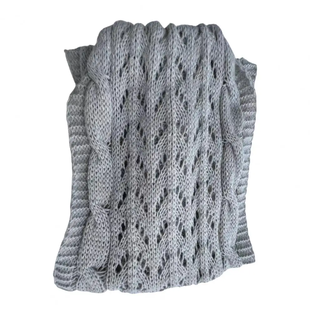 Dames wikkelstijl sjaal Boheemse stijl gebreide kabelwikkel met mouwen Multifunctionele damessjaal Sjaal Trui Hollow Twist