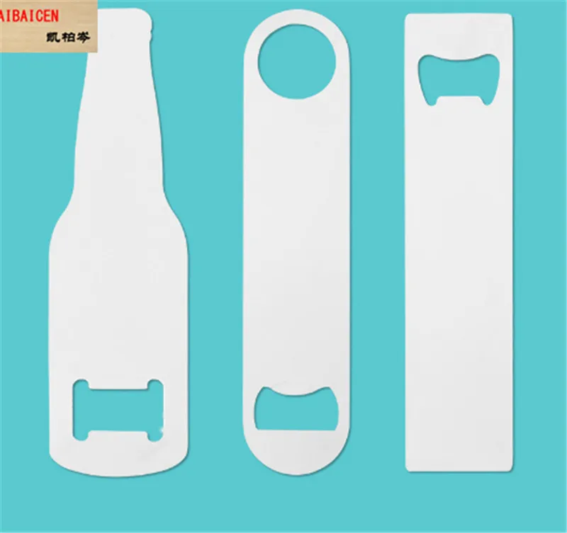 

200pcs/lot Sublimation Blank Keychains Sublimation Metal Bottle Opener Blank Key Ring Aluminum Heat Transfer metal plate