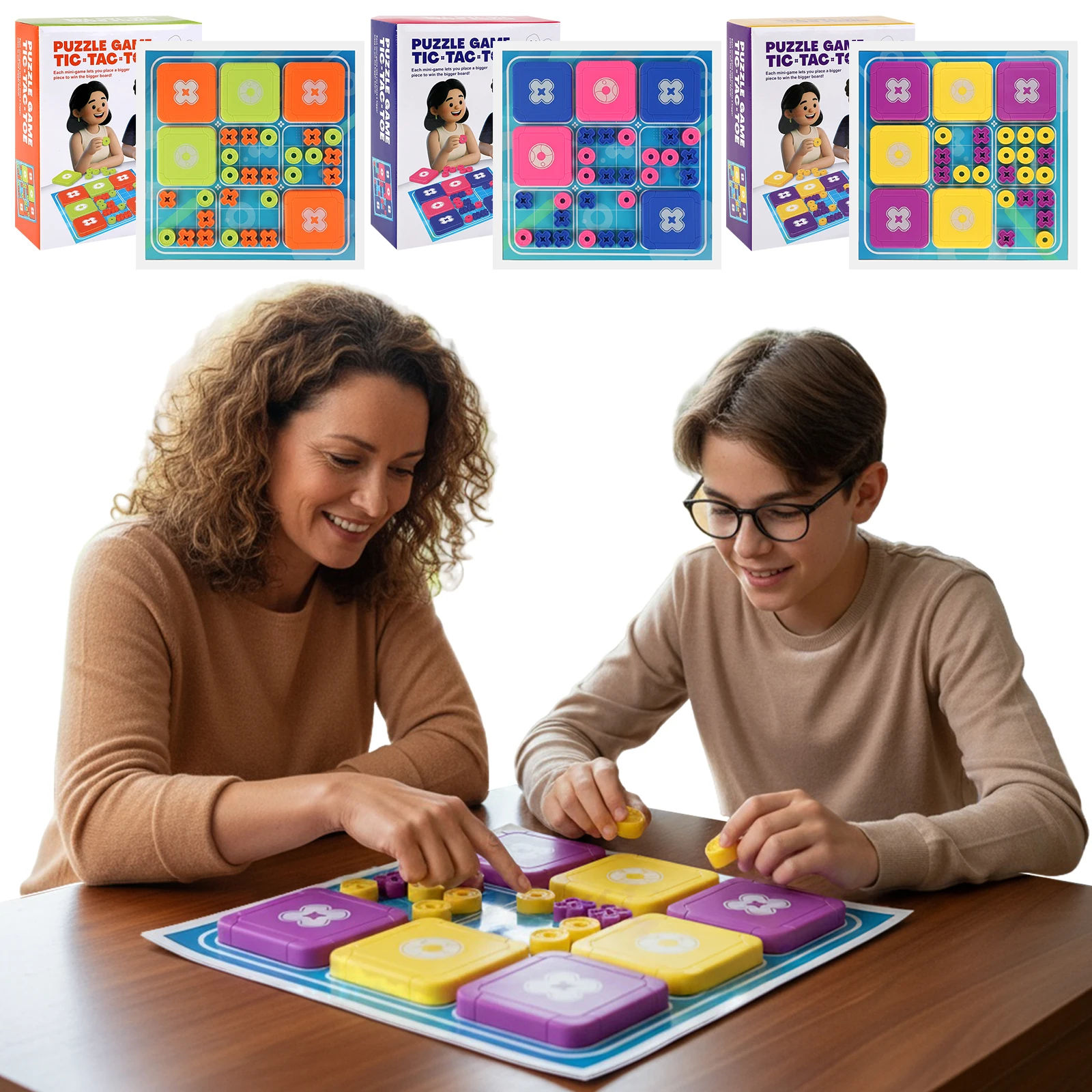 

Игра Tic Tac Toe Bolt, оригинальная портативная игра-головоломка 3-в-1, удобный для путешествий набор настольных игр, отлично подходит для игр на рождественскую вечеринку