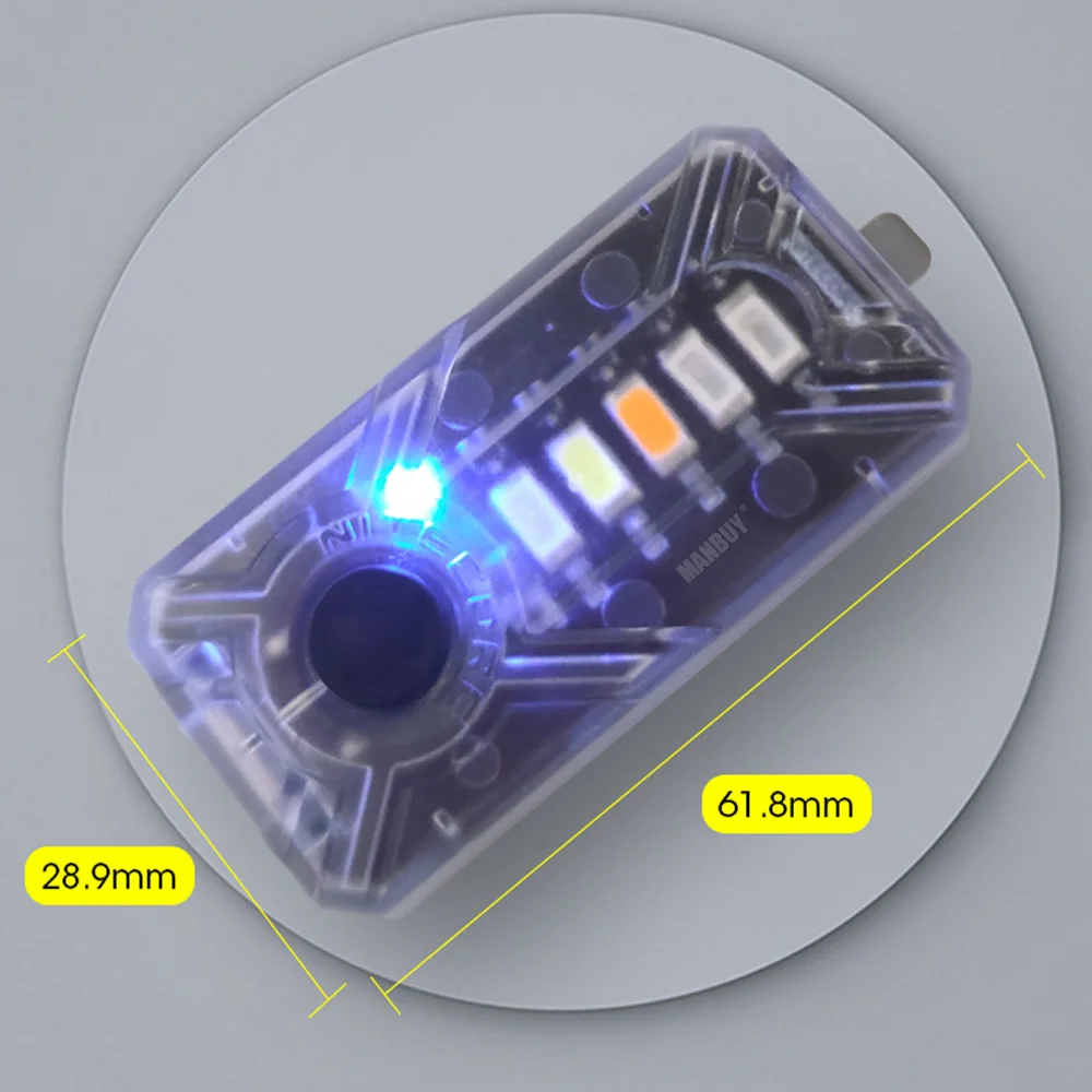 

Сигнальная лампа Nitecore NU07 LE, налобный фонарь, встроенная аккумуляторная батарея USB-C, 5 цветов, специальный оператор, полицейский аварийный отклик